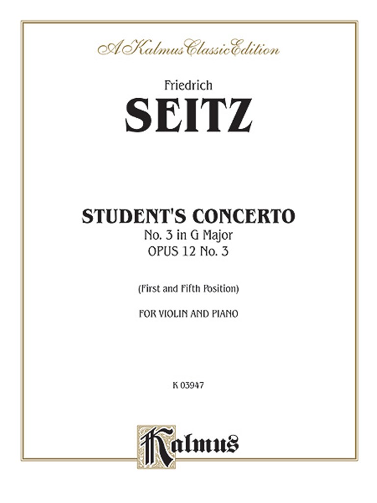Student's Concerto No. III in G Minor, Op. 12
